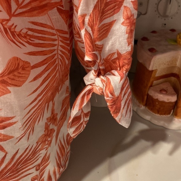 Q womens Coral Bay casual floral 3/4 sleeve plus size top 1X - Picture 3 of 4